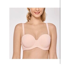 DELIMIRA Women's Underwire Contour Multiway Full Coverage Strapless Bra 36C